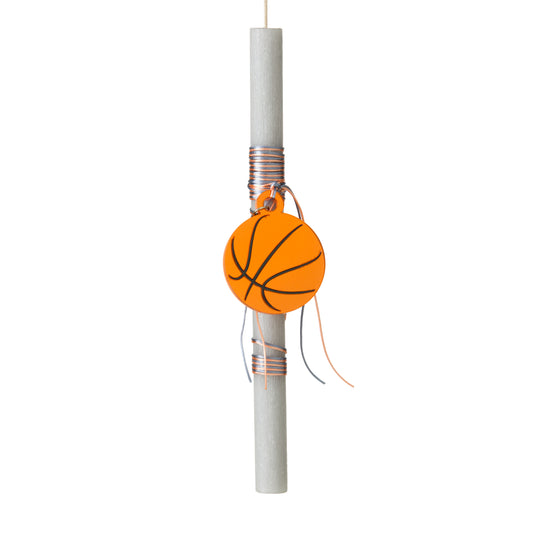99.CANDLEBASKET # Λαμπάδα με Μπρελόκ Basketball
