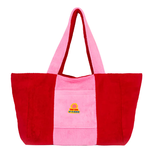 52A.BTOB/BLM-BBP/L # Τσάντα Παραλίας  Bloody Mary Bicolor