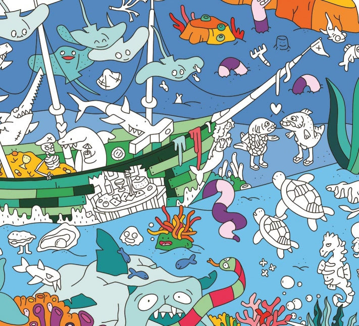 Color-in Αφίσα Ωκεανός