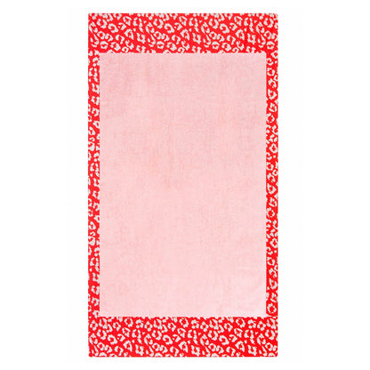 Πετσέτα Θαλάσσης Red Leopard Pink