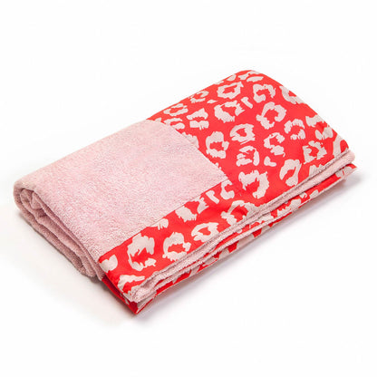 Πετσέτα Θαλάσσης Red Leopard Pink