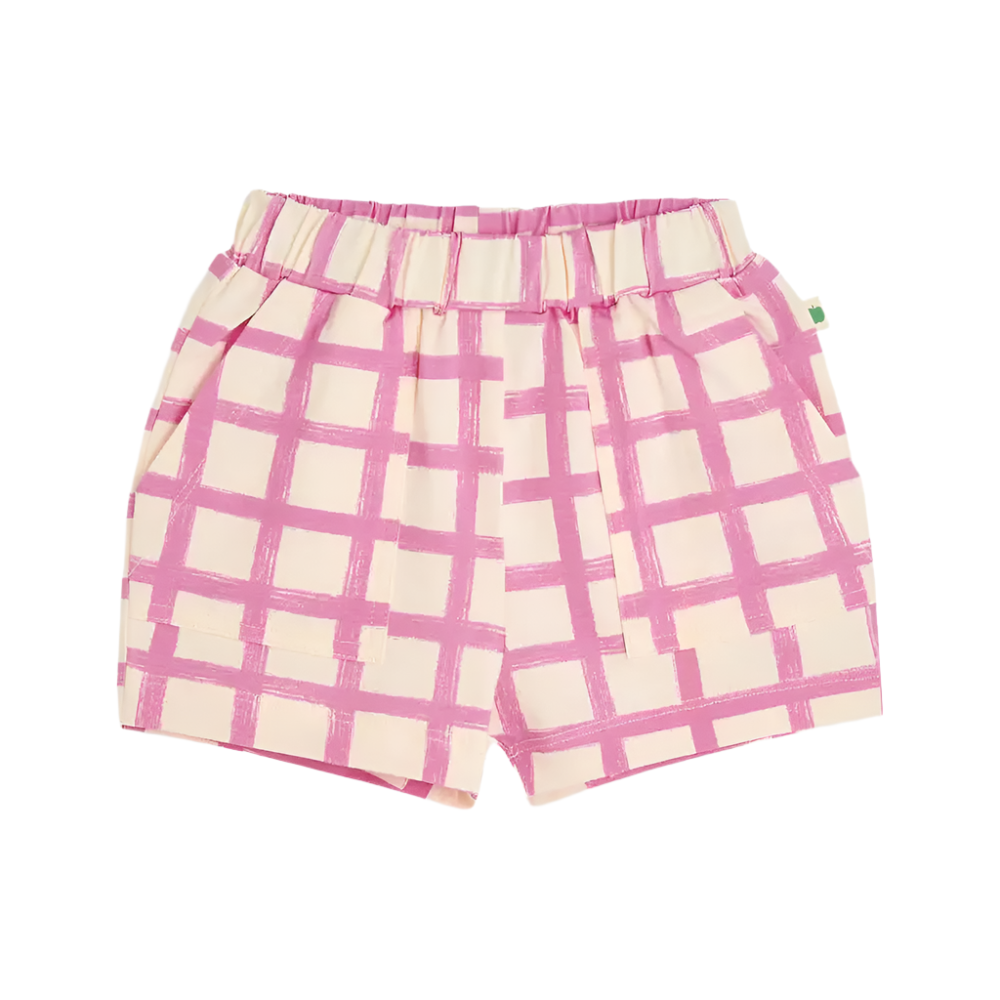 52A.SAILOR-3606-251P # Βρεφικό Σορτς Pink Checker