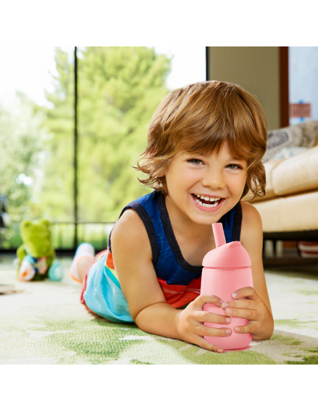 99.90019 # Κύπελλο με Καλαμάκι Simple Clean Ροζ