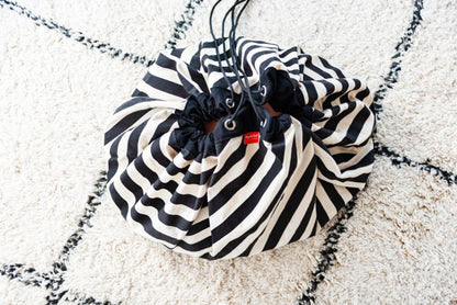 Αποθηκευτική Τσάντα Παιχνιδιών 2 σε 1 Stripes Black