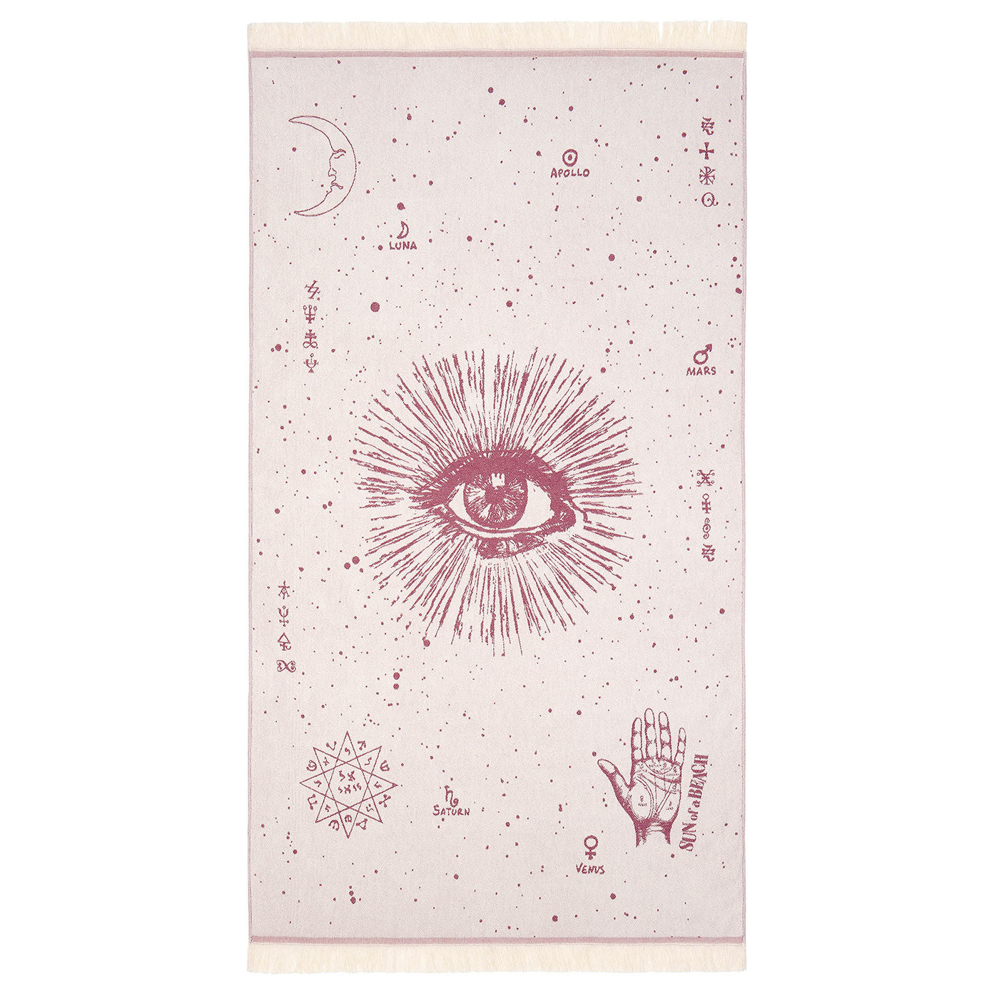 Πετσέτα Θαλάσσης Pareo The Cosmos Eye Burgundy
