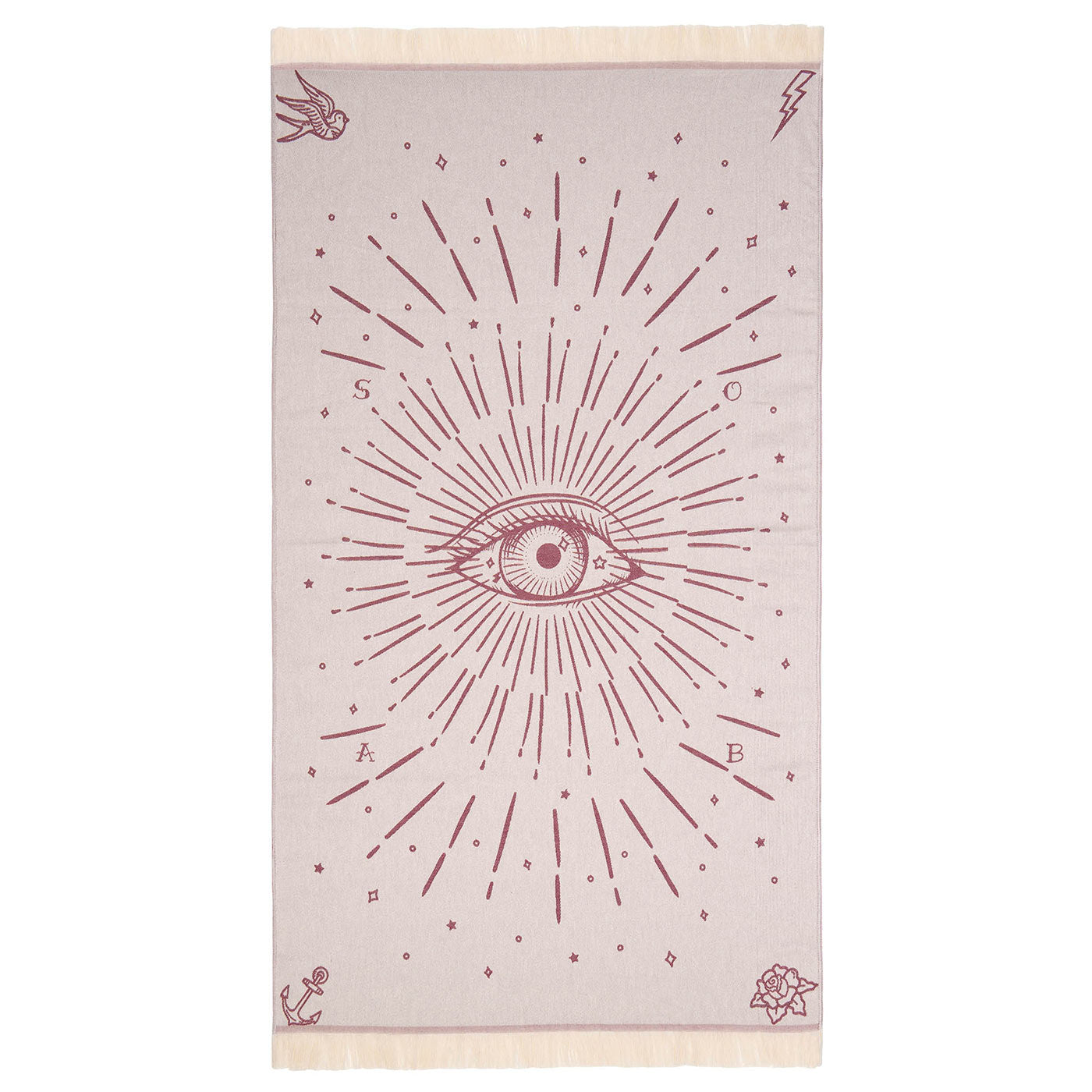 Πετσέτα Θαλάσσης Pareo Third Eye Burgundy