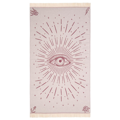 Πετσέτα Θαλάσσης Pareo Third Eye Burgundy