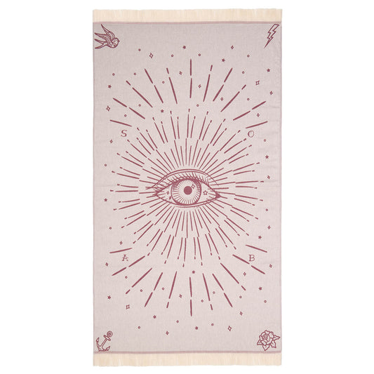 Πετσέτα Θαλάσσης Pareo Third Eye Burgundy