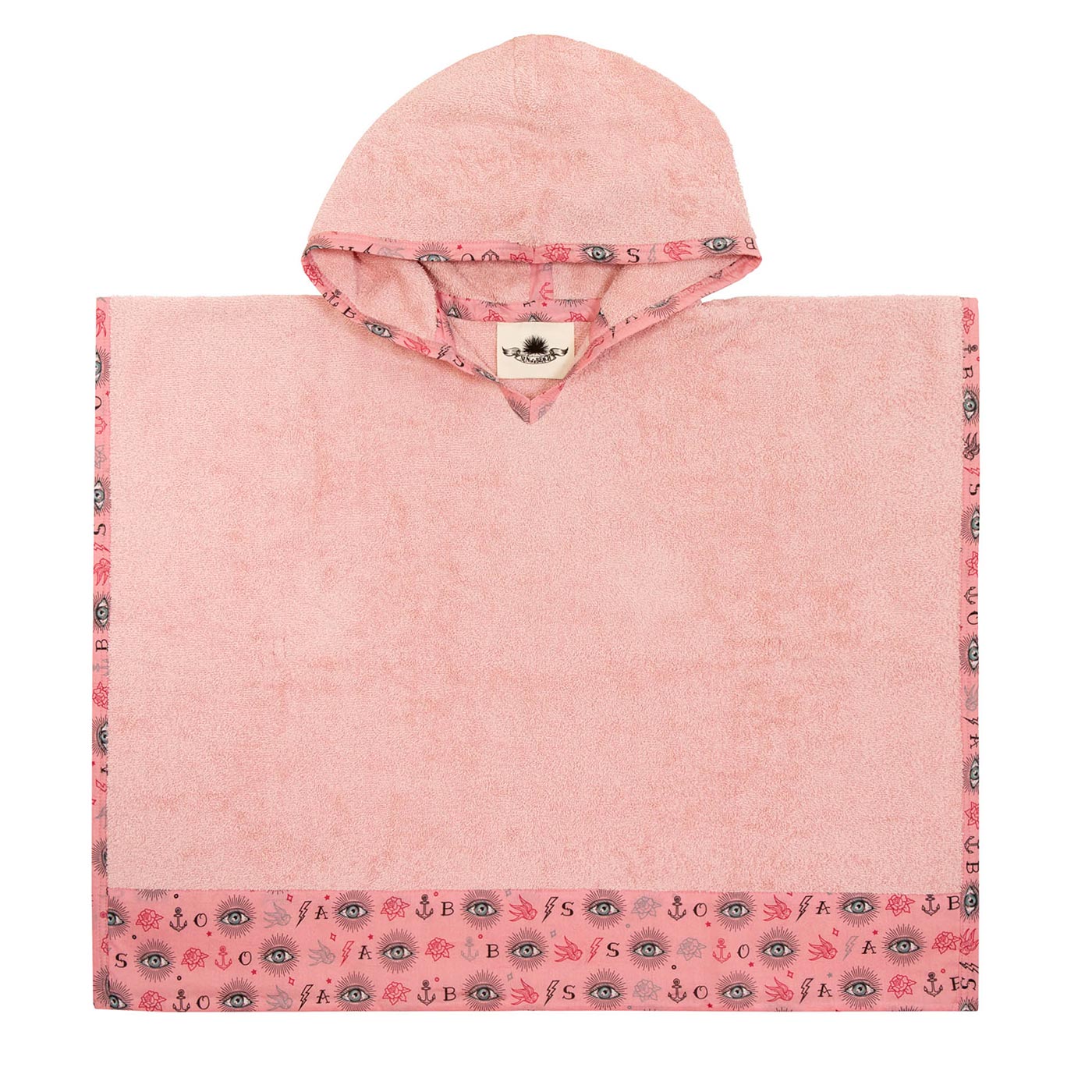 Μπουρνούζι Πόντσο Third Eye Pink