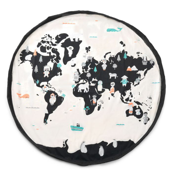 Αποθηκευτική Τσάντα Παιχνιδιών 2 σε 1 Worldmap