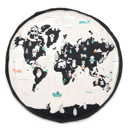 Αποθηκευτική Τσάντα Παιχνιδιών 2 σε 1 Worldmap