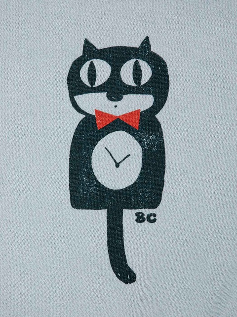 Baby Sweatshirt Cat O'clock
