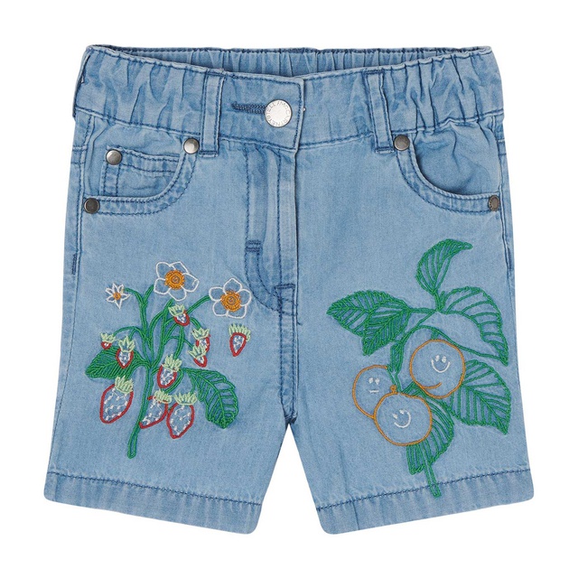 Baby Jeans Shorts with Embroidery