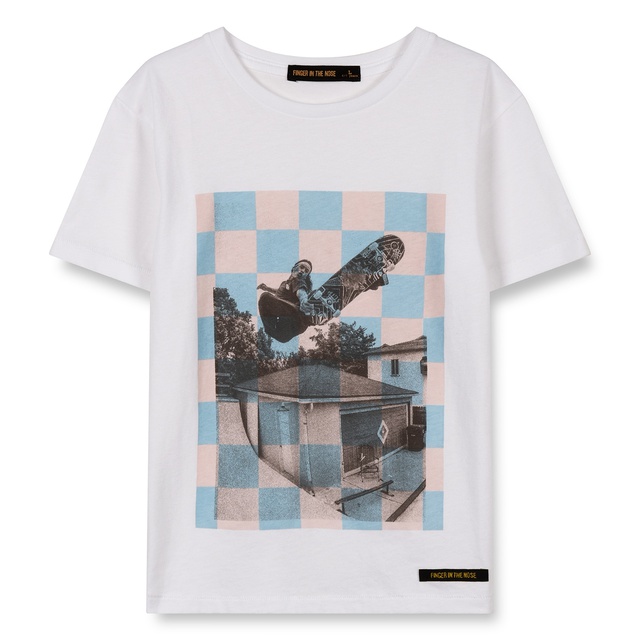 Παιδική Μπλούζα T-Shirt White Checkers Skate