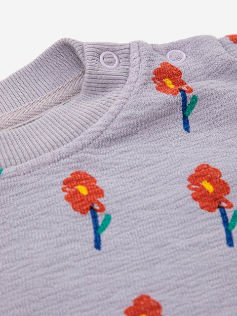 Baby Sweatshirt Flowers All Over