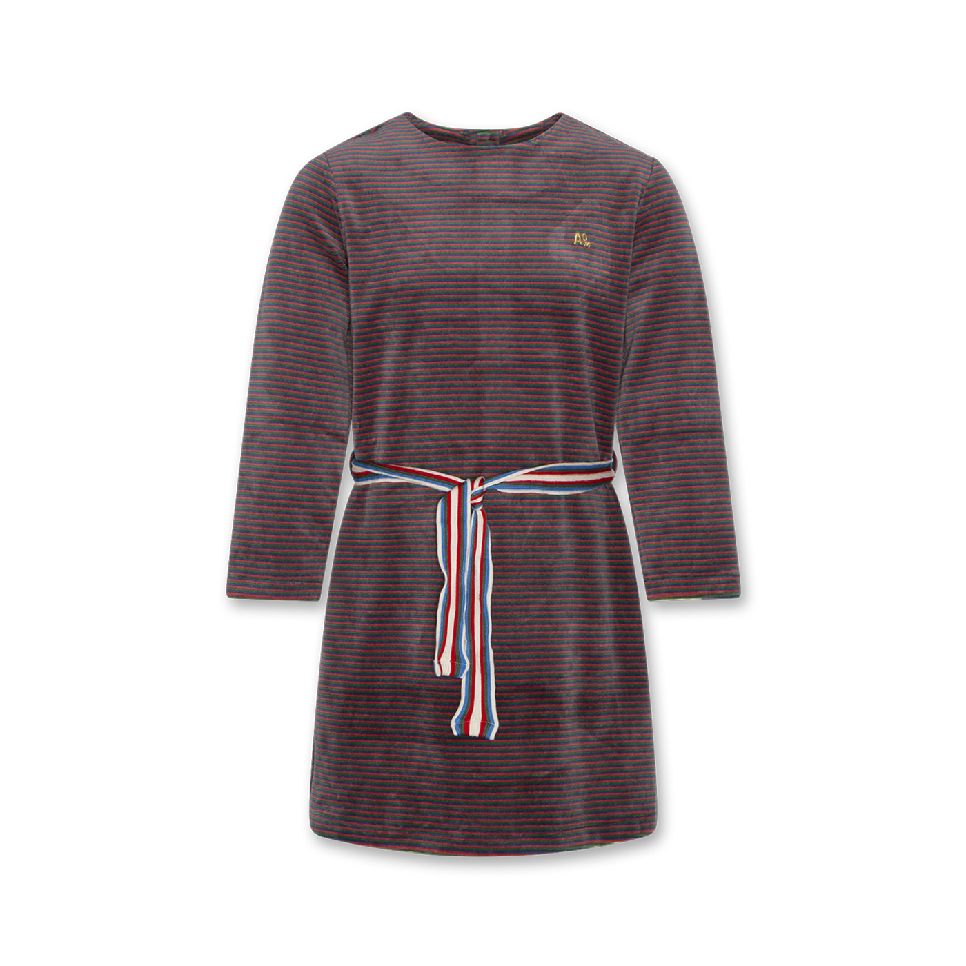 Παιδικό Βελούδινο Φόρεμα Multicolour Stripes