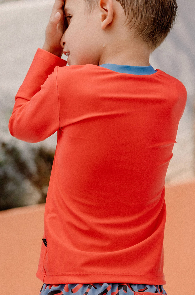 Παιδική Μπλούζα Προστασίας από τον Ήλιο Alexandros Red Blue