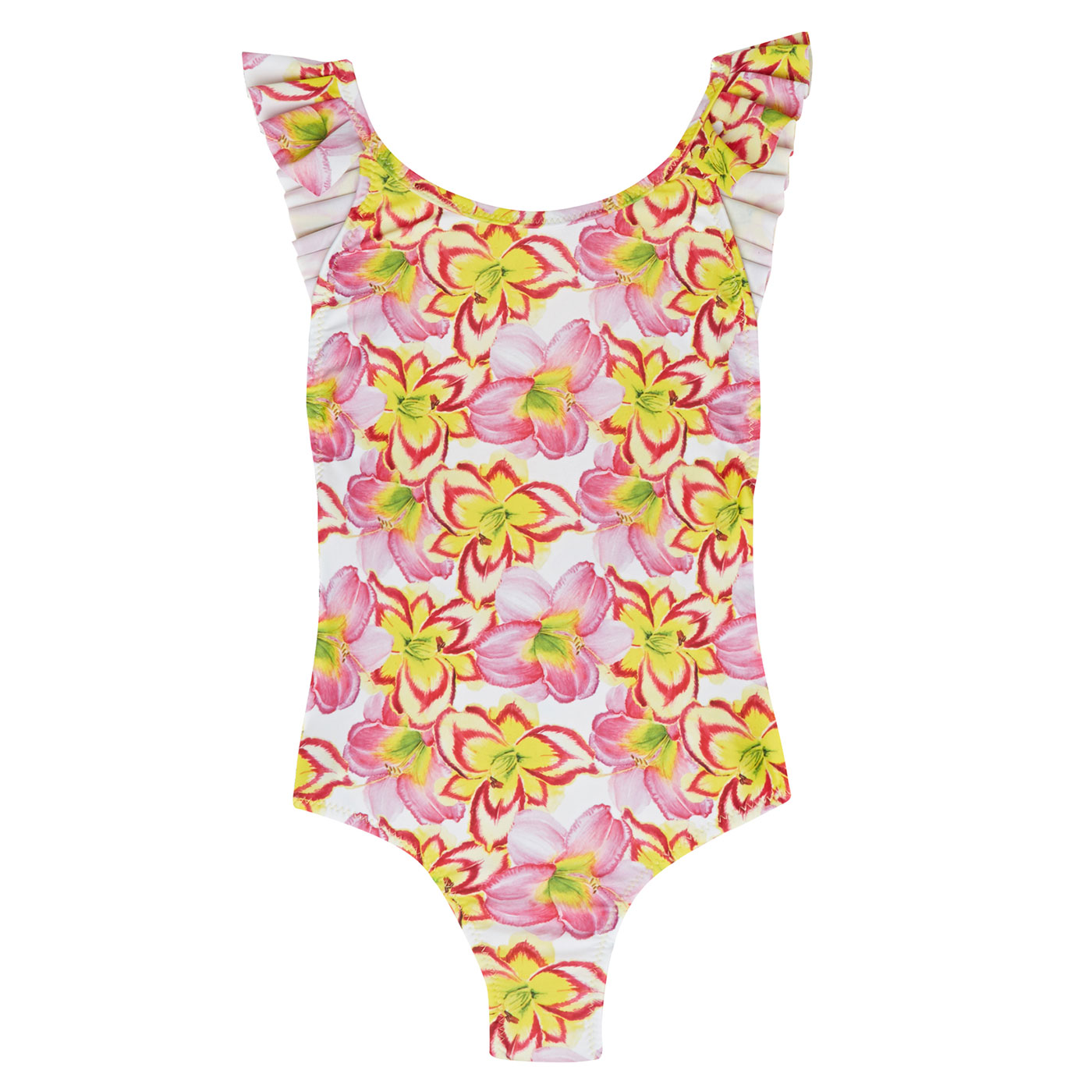 Kids Swimsuit Yellow Lilies | Milkshakes and Dreams