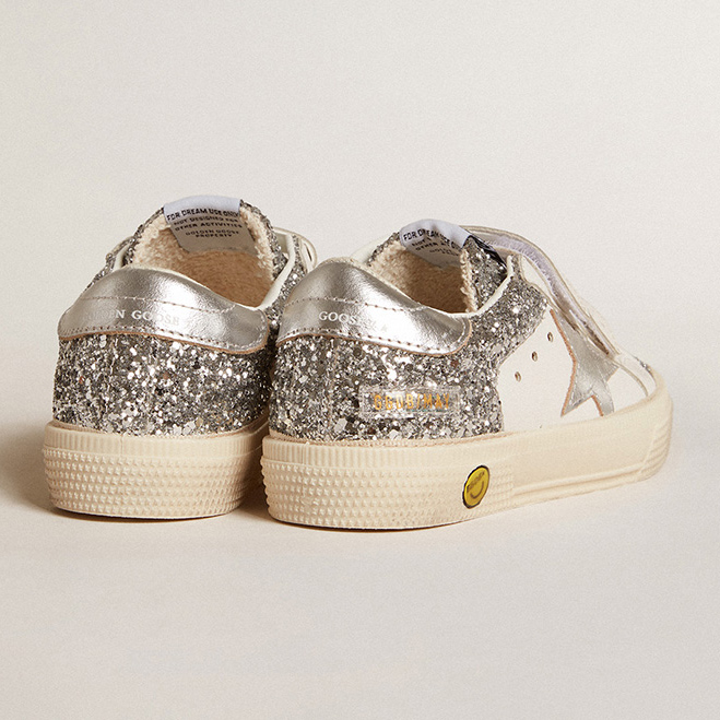 Golden goose hotsell silver glitter