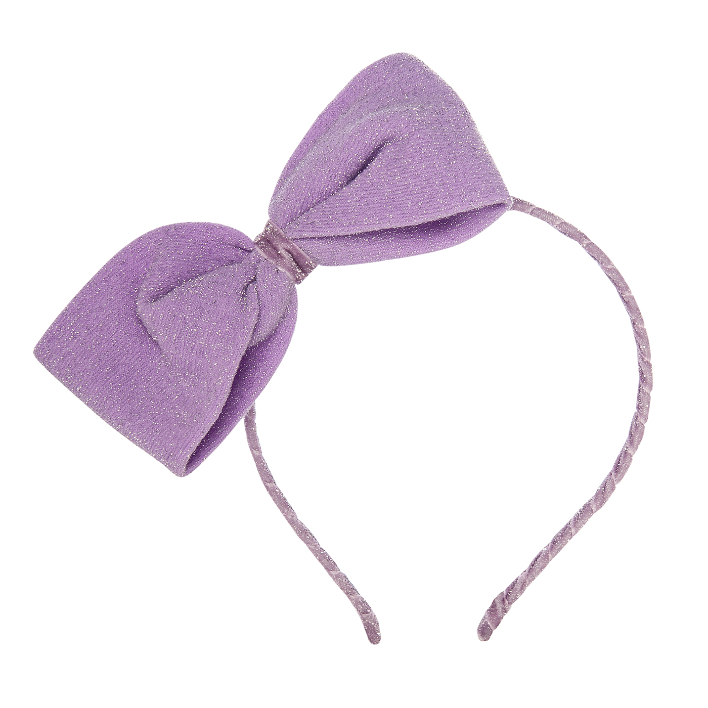 Παιδική Στέκα Μαλλιών Lurex Bow Purple