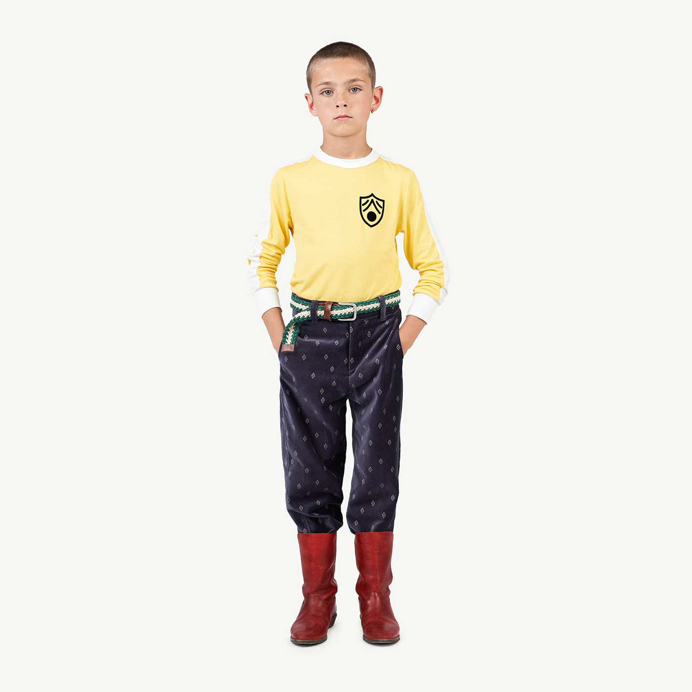 Παιδικό Βελουτέ Παντελόνι TAO Logo Μπλε