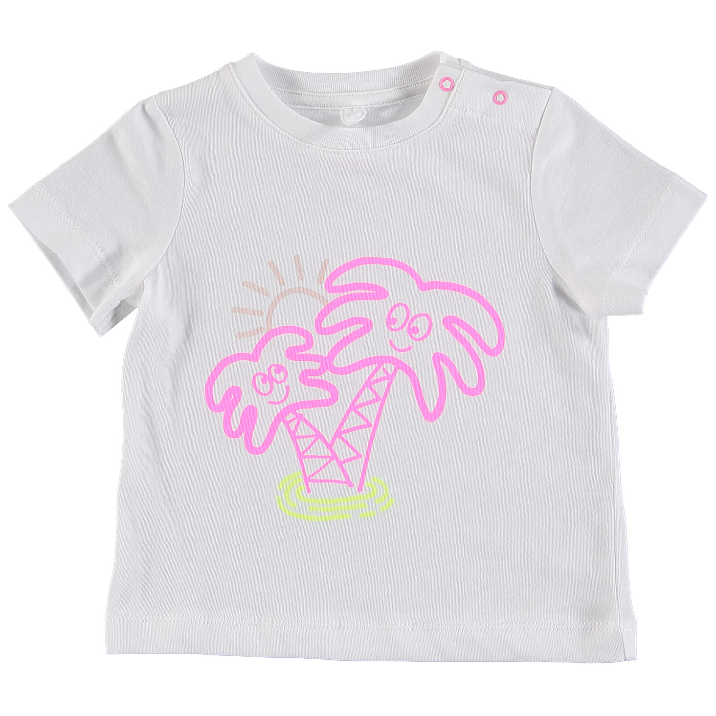 Βρεφική Μπλούζα T-Shirt Pink Palm