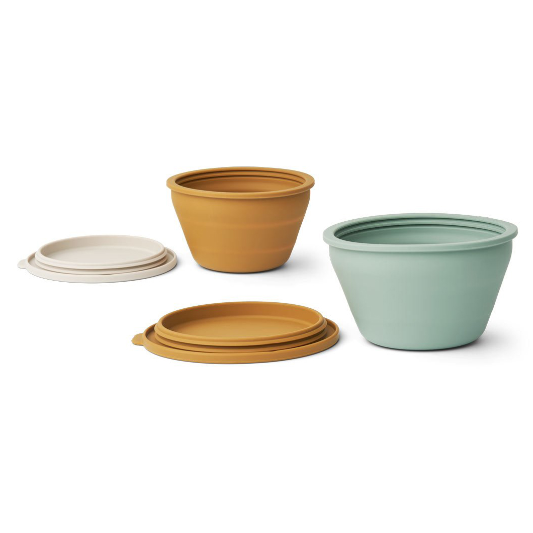 Set of Foldable Bowls Golden Caramel