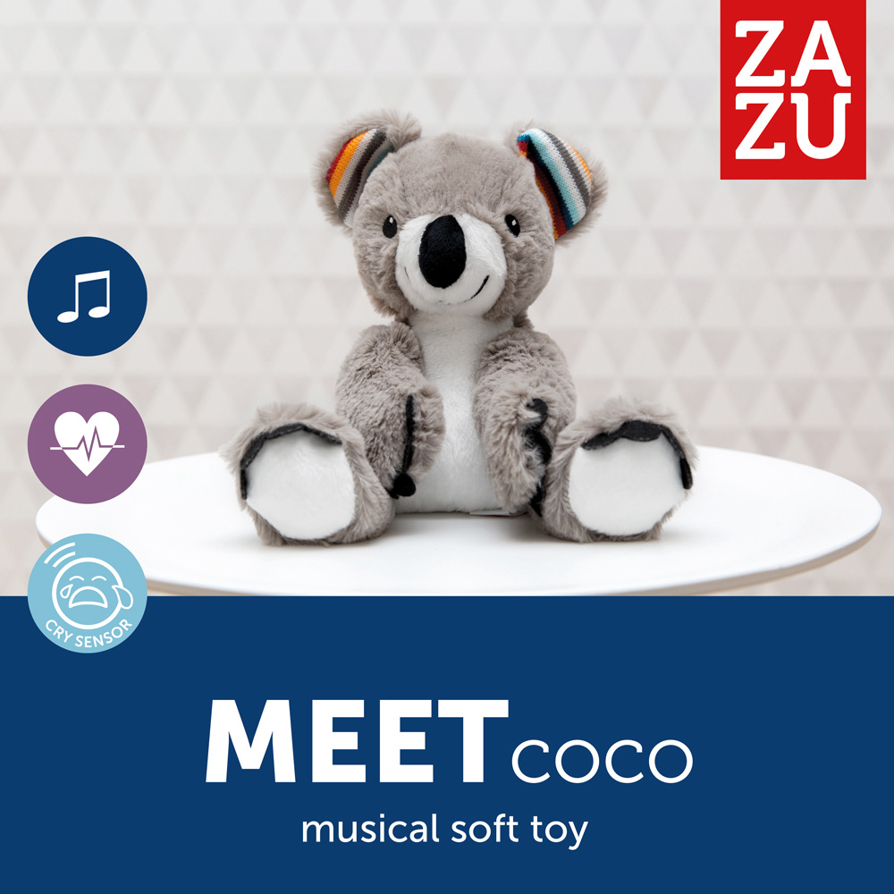 Coco the Koala with Heartbeat and White Noise